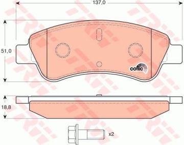 Peugeot 206 Ön Fren Balatası 1.6 16V 100 Beygir 1998-2006 TRW