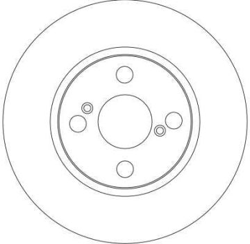 Toyota Corolla Ön Fren Diski E12 Benzinli 255 mm Çap 2002-2007 TRW