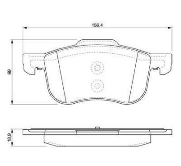 Volvo S80 Ön Fren Balatası 2.4 D5 305 mm Disk İçin 1998-2006 BOSCH