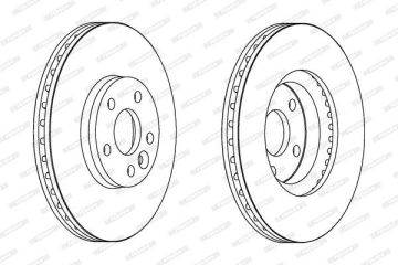 Volvo S80 T5 Ön Fren Diski 286 mm Çap 1998-2006 FERODO