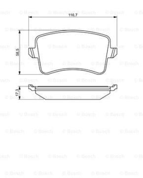 Audi A4 Arka Fren Balatası 2.0 TDI 143 Beygir 300 mm Disk İçin 2008-2015 BOSCH