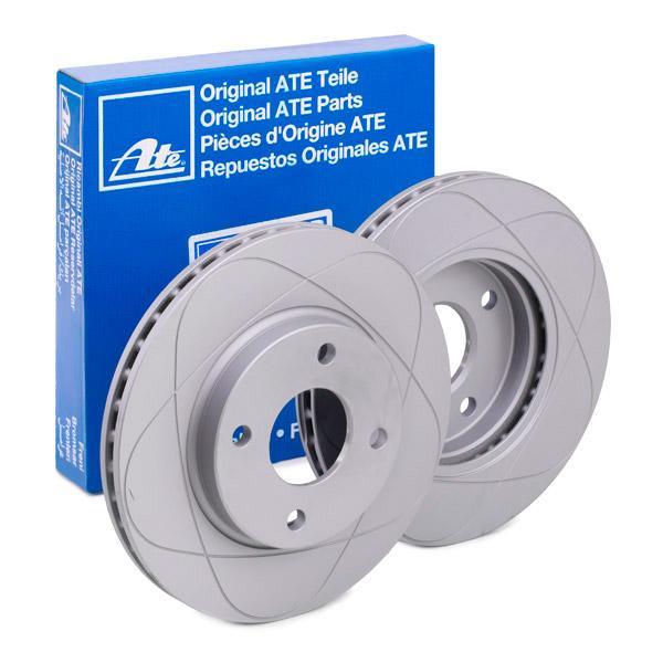 Ford Fiesta 5 Performanslı Fren Diski Ön 1.6 16V Çizgili 258 mm 2002-2009 ATE POWER DISC