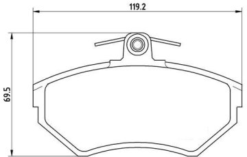 Volkswagen Polo Classic Fren Balatası Ön 1.6 100 Beygir 1996-2002 BREMBO