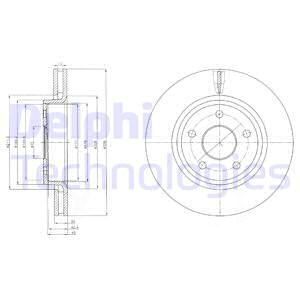 Grand Cherokee Ön Fren Diski 328 mm Çap 2006-2011 DELPHI