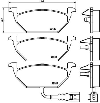 Skoda Yeti Ön Fren Balatası 1.4 TSI 122 Beygir 280 mm Disk İçin 2009-2017 BREMBO