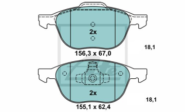 Ford Kuga Performanslı Seramik Ön Fren Balatası 2008-2013 ATE SERAMİK