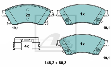 Chevrolet Cruze Performanslı Seramik Ön Fren Balatası 1.6 16V ATE SERAMİK