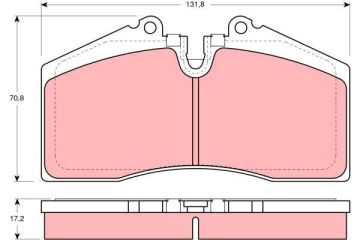 Porsche Carrera Ön Fren Balatası 3.8 1994-1997 TRW