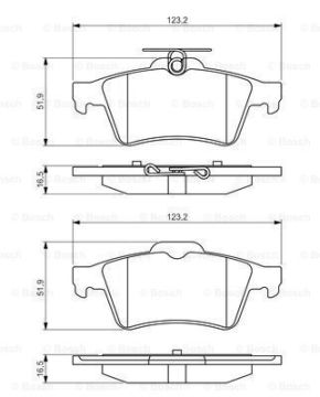 Ford Focus C-Max Arka Fren Balatası 2004-2007 BOSCH