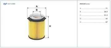 Mercedes E Serisi W213 Kasa E300 Yağ Filtresi 2.0 245 Beygir 2016 Sonrası FILTRON