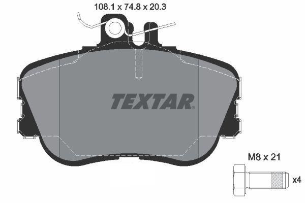 Mercedes C Serisi 202 Kasa C180 / C200 Ön Fren Balatası 1993-2000 TEXTAR