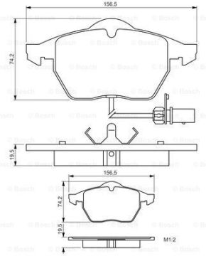 Audi A4 Ön Fren Balatası 2.0 130 Beygir 2001-2004 BOSCH