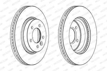 Land Rover Discovery 4 Ön Fren Diski 2.7 TD 317 mm Çap 2010-2014 FERODO