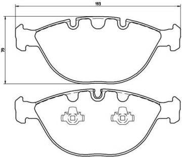 BMW E53 X5 Ön Fren Balatası 4.8is 2000-2007 BREMBO