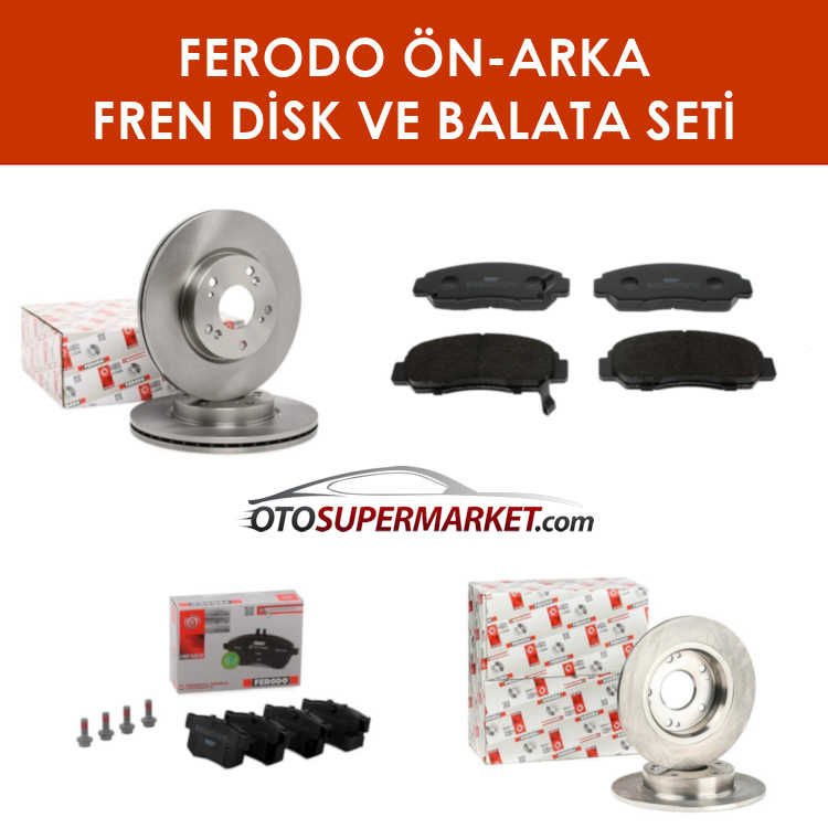 Honda Civic 9 Sedan Ön-Arka Fren Disk-Balata Seti FB7 2012-2016 FERODO