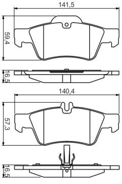 Mercedes E Serisi 211 Kasa Arka Fren Balatası 2002-2009 BOSCH