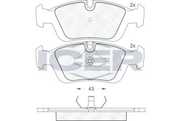 BMW 3 Serisi E46 318i/d Ön Fren Balatası 1999-2005 ICER