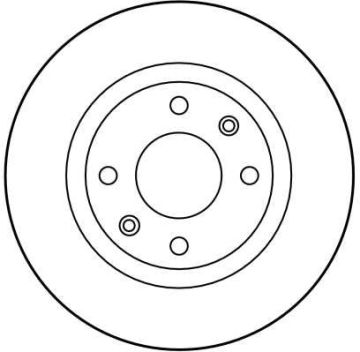 Citroen C3 Ön Fren Diski 1.4 HDi 70 Beygir 266 mm Çap Düz Tip 2002-2009 TRW