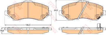 Dodge Nitro Ön Fren Balatası 2.8 CRD 4WD 2007-2012 TRW