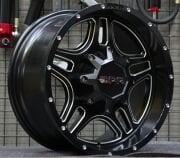 DPR 5133 18X9.0 6X139.7 ET -10 Matt Black