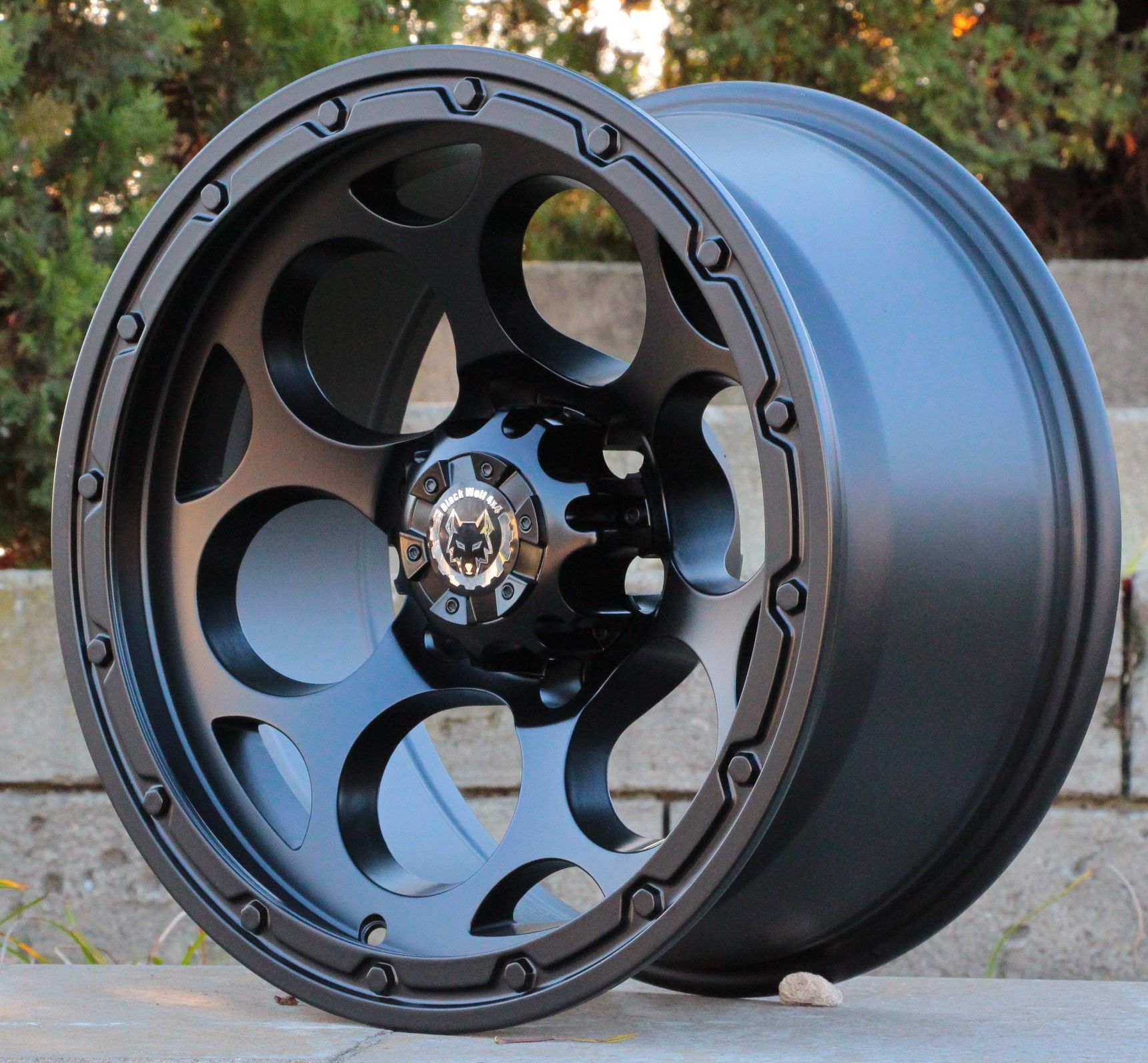 Black Wolf 5748 18X9.0 5X127  ET-12 Matte Black