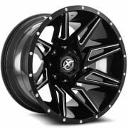 XF 218 20X12 6X139.7 ET-44 Gloss Black / Milled