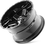 Ion 141 20X12 5X139.7 ET-44 Gloss Black / Milled Spokes