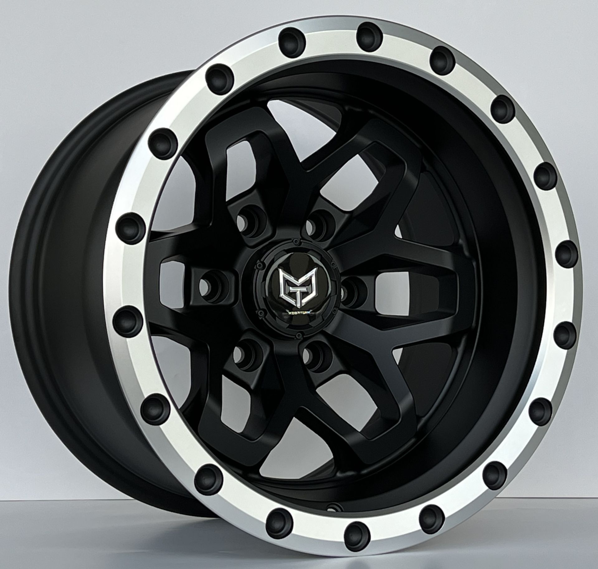 Tork 2836 16X10 6X139.7 ET-44 Matte Black / Lip Machined