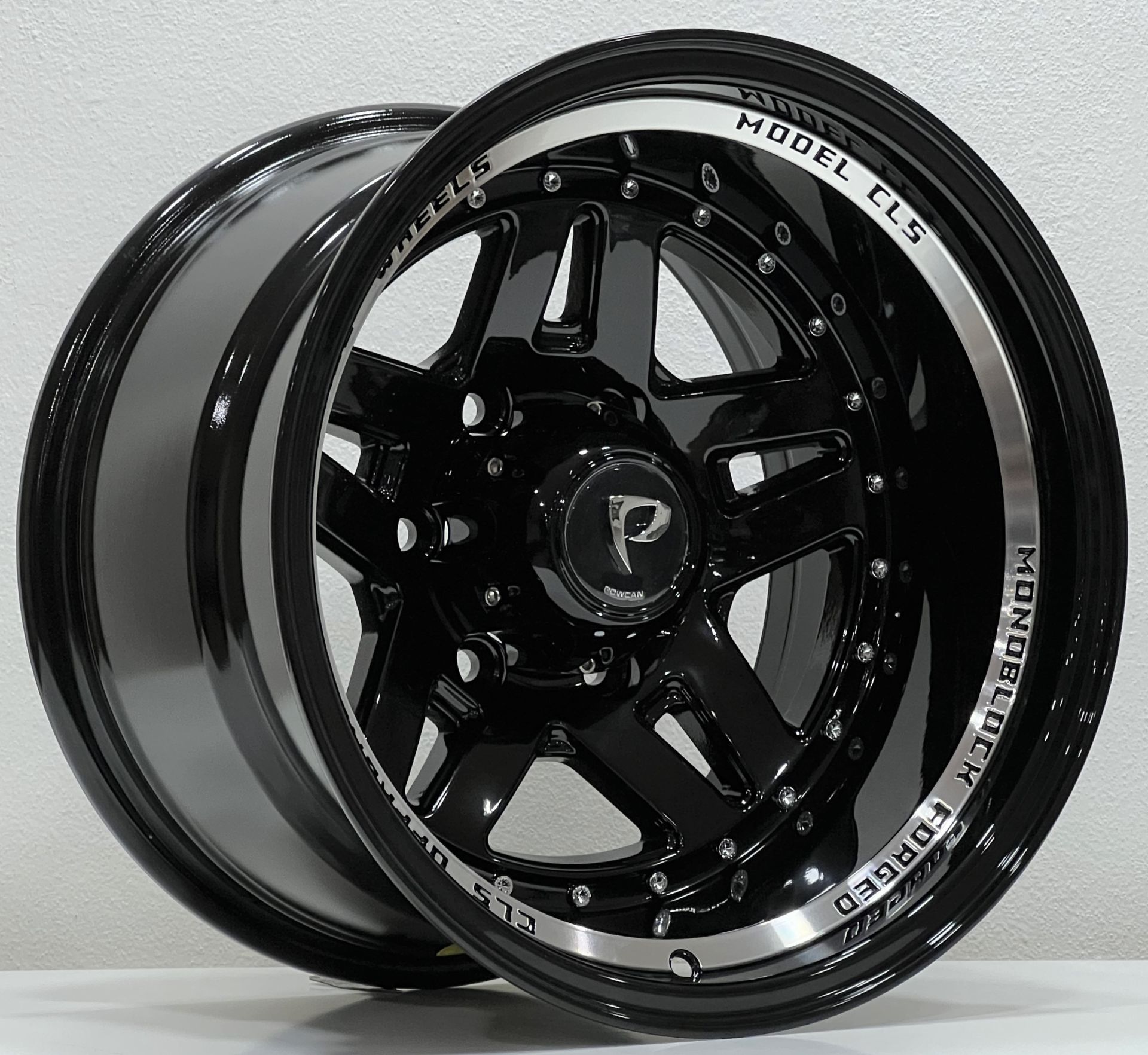 Powcan 936 16X10 6X139.7 ET-44 Black Lip Machined