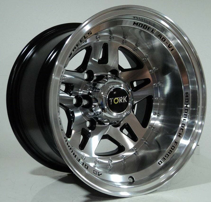 Tork  3917 15X10 6X139.7 ET -44 Black Machined