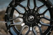 XF 222 20X12 6X139.7 ET-44 Gloss Black / Milled