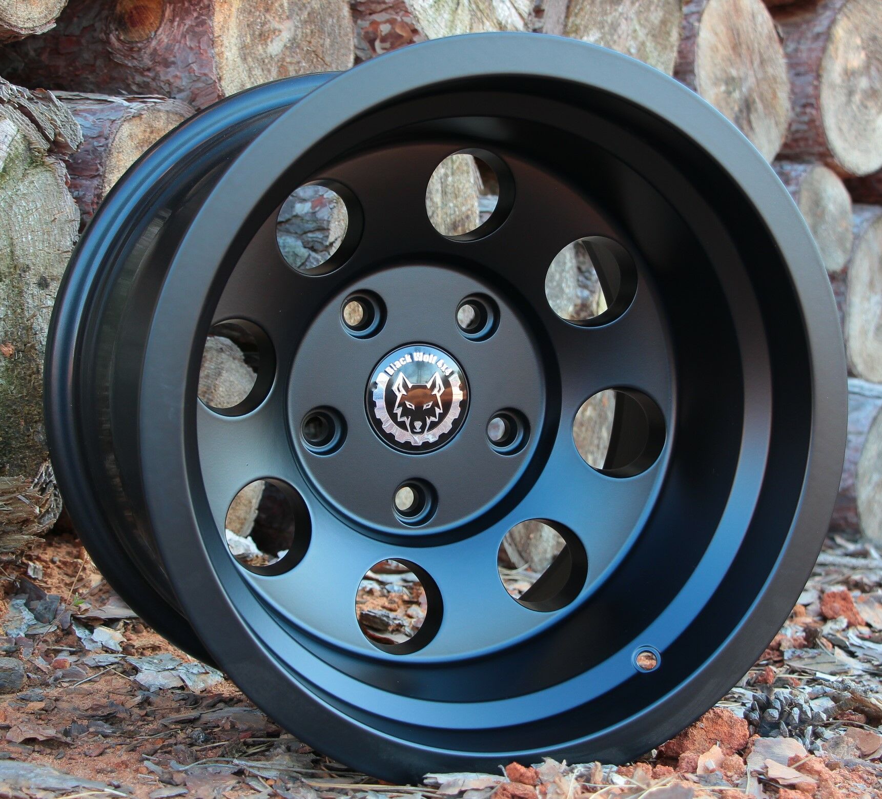 Black Wolf  157 15X10  5X114.3 ET-45 Matte Black