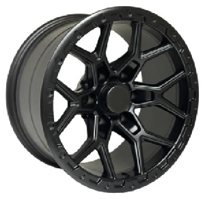 Black Wolf 411 17X9.0 6X139.7 ET-12  Matte Black