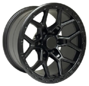 Black Wolf 411 17X9.0 6X139.7 ET-12  Matte Black