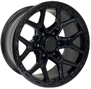 Black Wolf 411 17X9.0 6X139.7 ET-12  Black