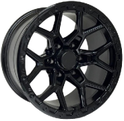 Black Wolf 411 17X9.0 6X139.7 ET-12  Black