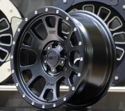 Black Wolf 15x7.0 5X114.3 ET+15 Matte Black