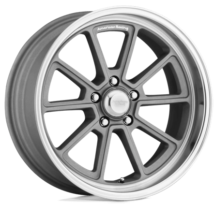 American Racing VN510 18X10 5X120.65 Vintage Silver W/ Diomand Lip (4 Adet )