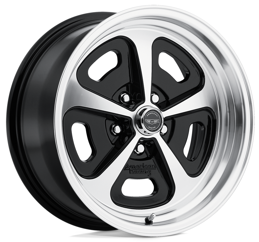 American Racing VN501 500 Mono Cast 15X7.0 5X120.65 Gloss Black Machined ( 2 Adet )