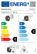 General  235/55R17 99H  Grabber AT3