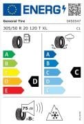 General  305/50R20 120T  XL  Grabber AT3