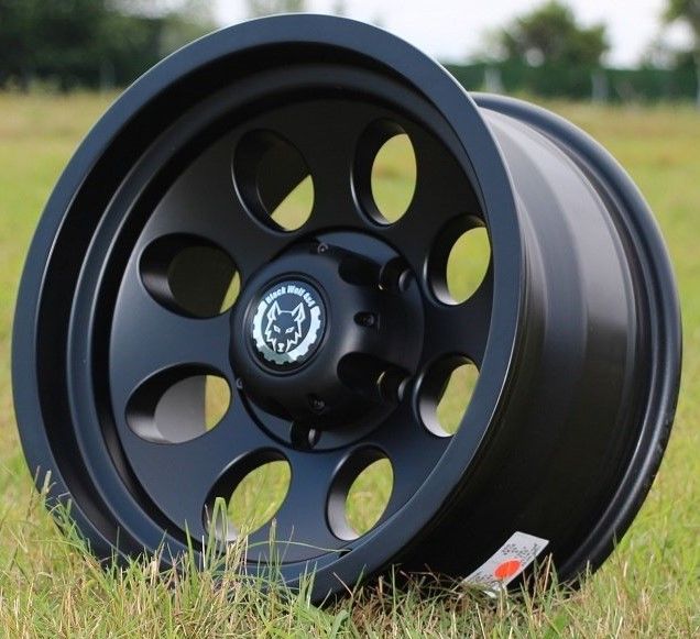 Black Wolf 255 16X8.0 6X139.7 ET-25 Matte Black