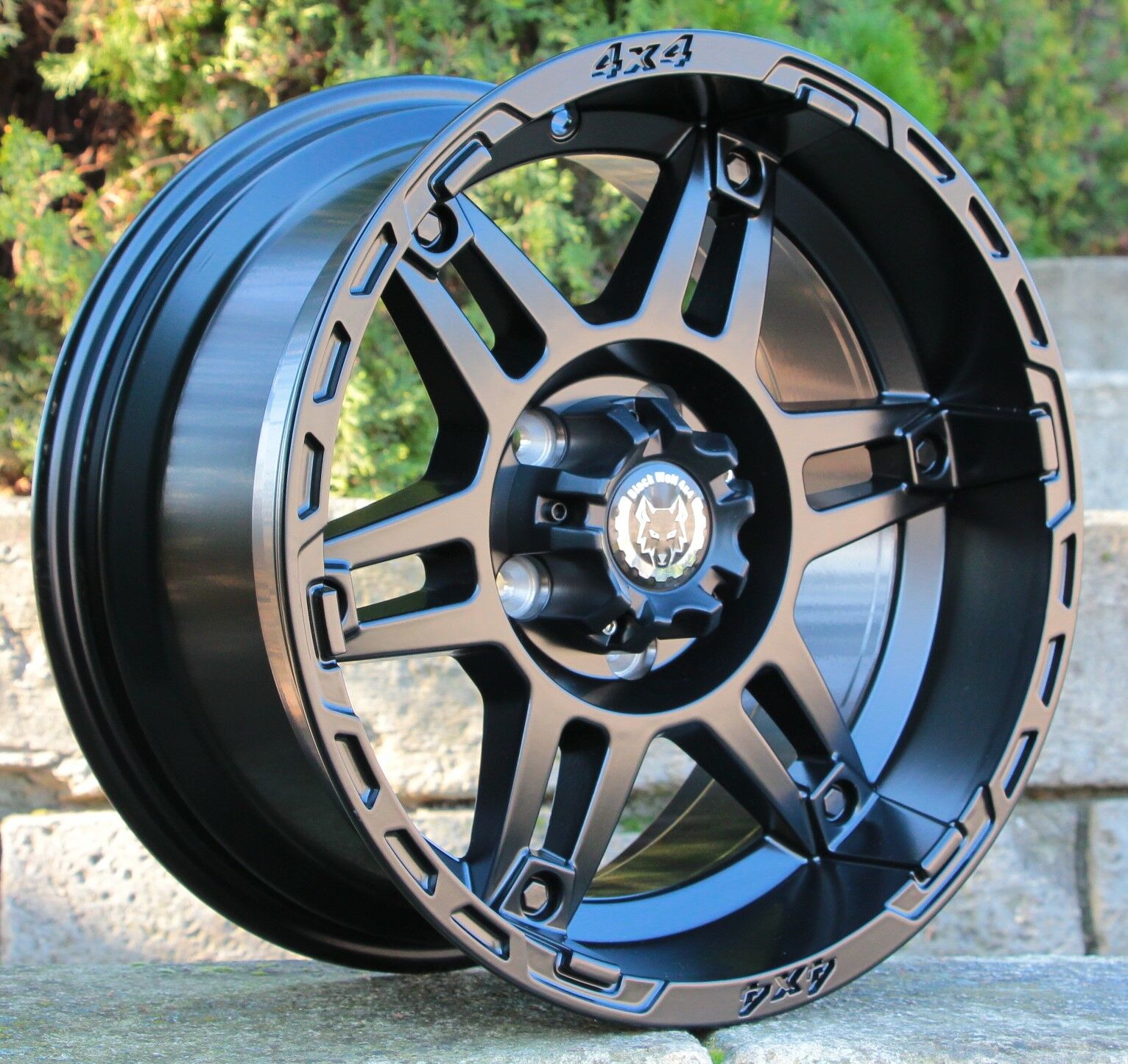 Black Wolf 5383 16X8.0 5X114.3 ET+10 Matte Black