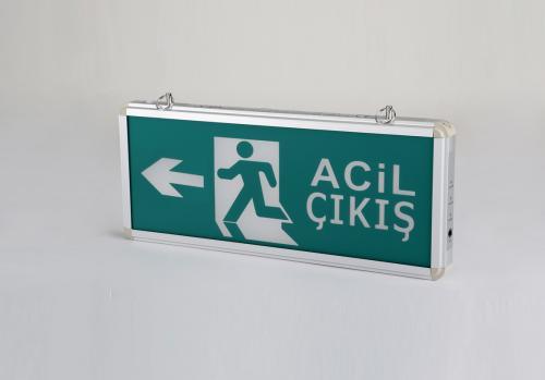 CT-9179 EXIT ÇIKIŞ ARMATÜRÜ LEDLİ 3 SAAT AKÜLÜ