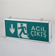 CT-9178 EXIT ÇIKIŞ ARMATÜRÜ LEDLİ 3 SAAT AKÜLÜ