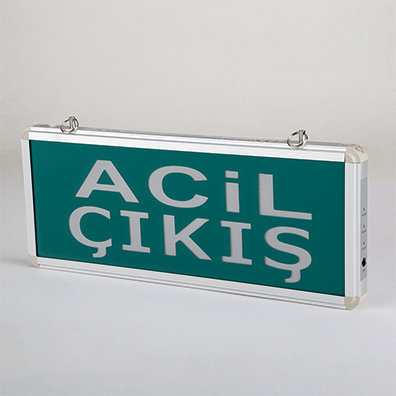 CT-9176 EXIT ÇIKIŞ ARMATÜRÜ LEDLİ 3 SAAT AKÜLÜ