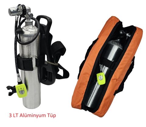 3 L. Tekne Scuba Set - Çantalı