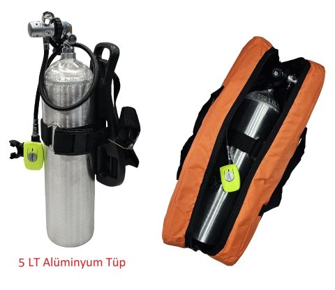 5 L.Tekne Scuba Set - Çantalı