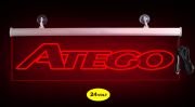 Atego Ön Cam Işıklı Yazı 52 cm Kırmızı 24 Volt