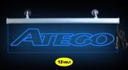 Atego Ön Cam Işıklı Yazı 52 cm Mavi 12 Volt